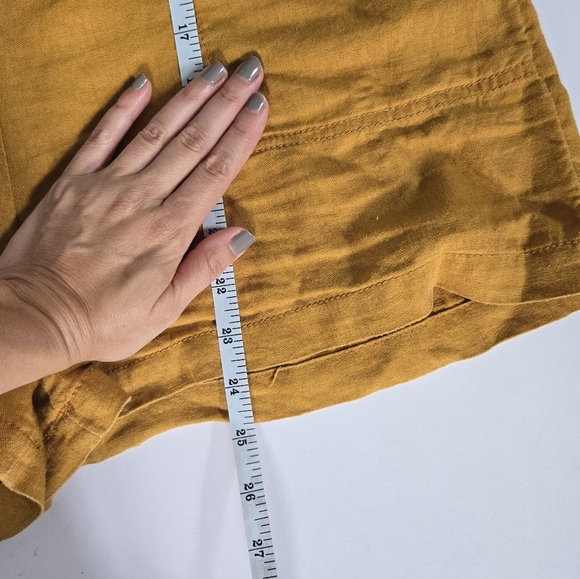 Old Navy linen romper mustard sz M - Picture 7 of 10